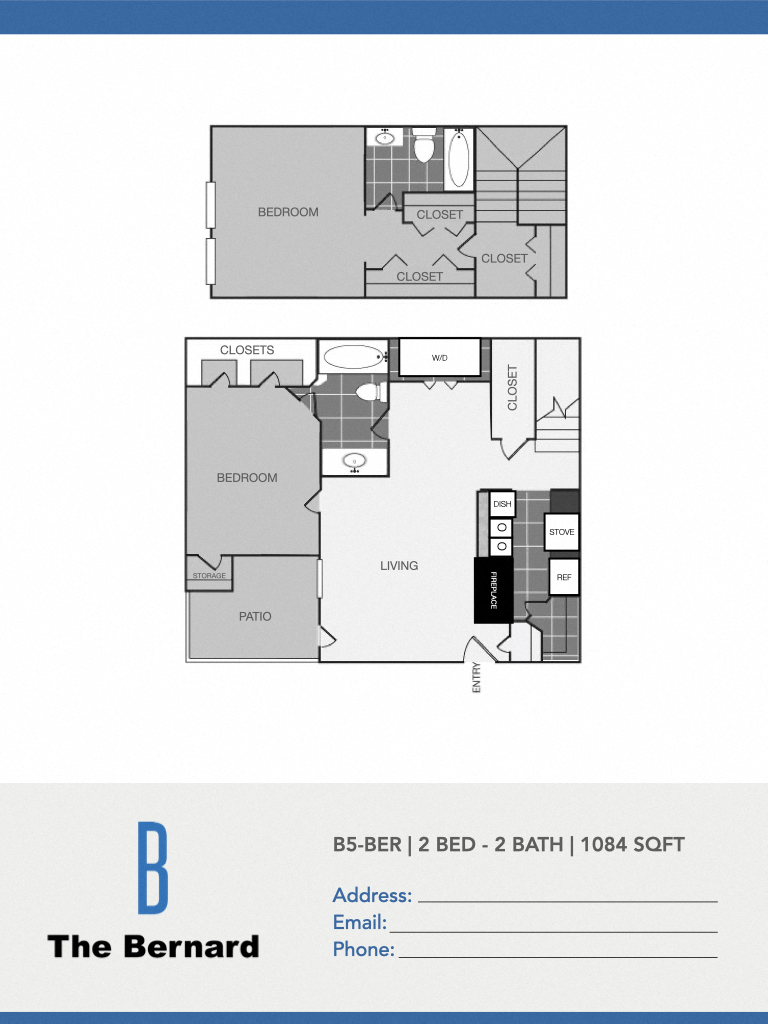 The Bernard B5 Townhome Floor Plan